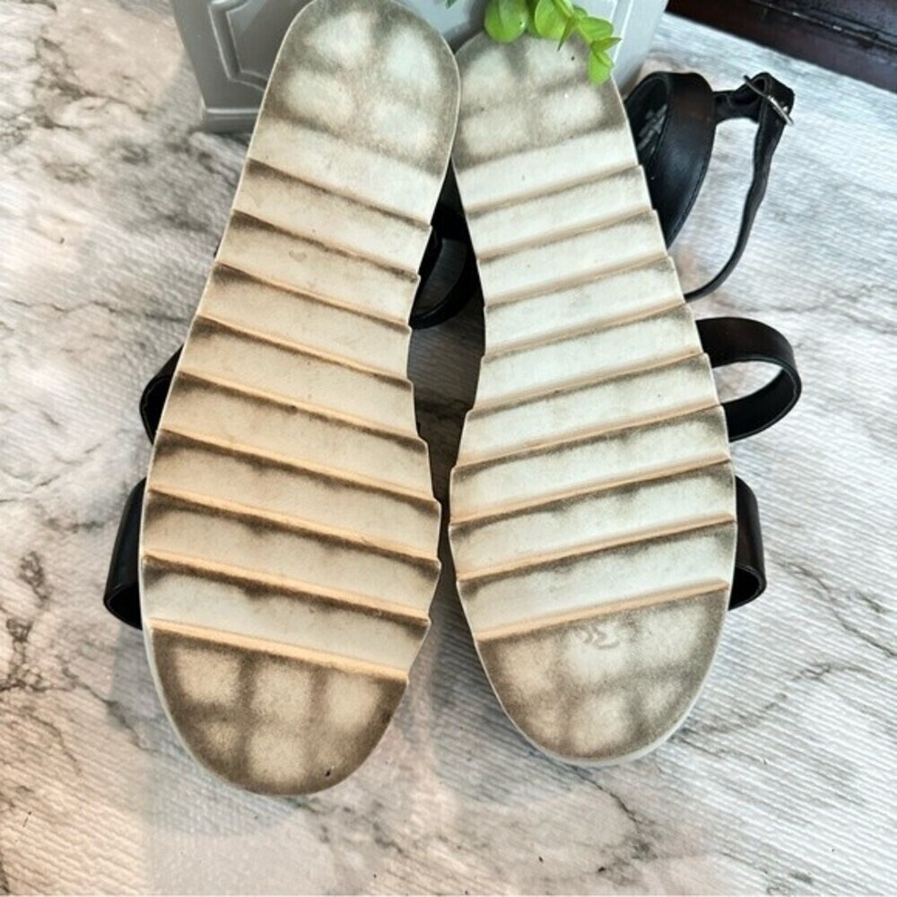 Madden Girl Black Salina Cork Look Wedge FlatForm Sporty Sandal Sz 9 - Picture 12 of 16